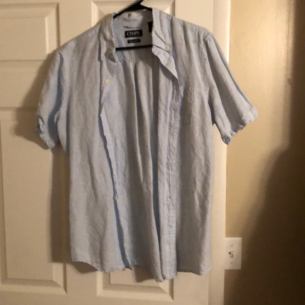 Med Chaps short sleeve button up (3 for $10)